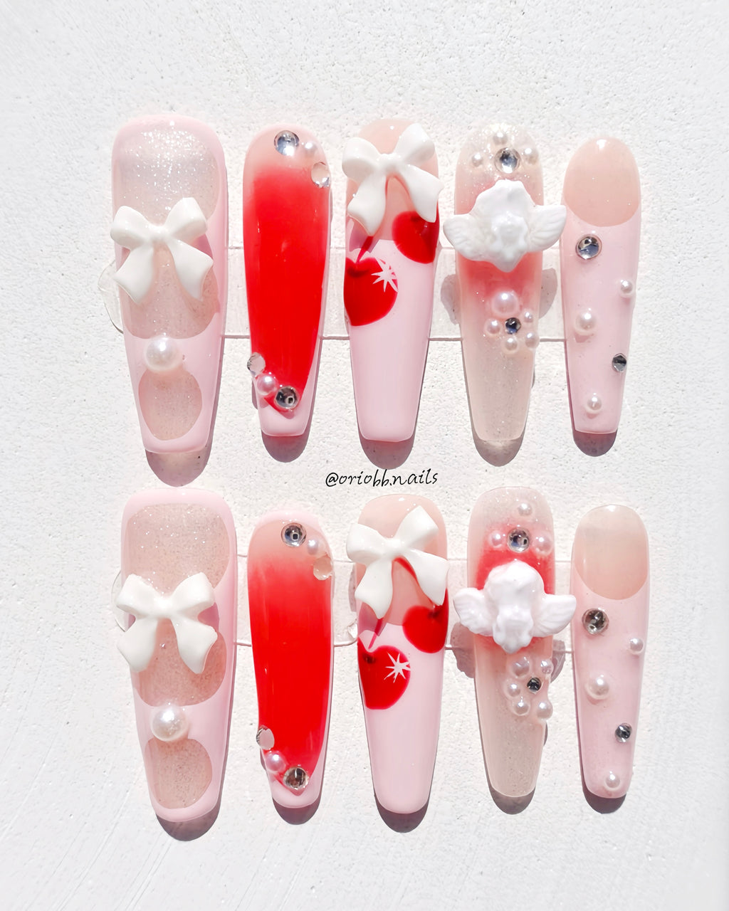 CHERRY KISS LONG COFFIN