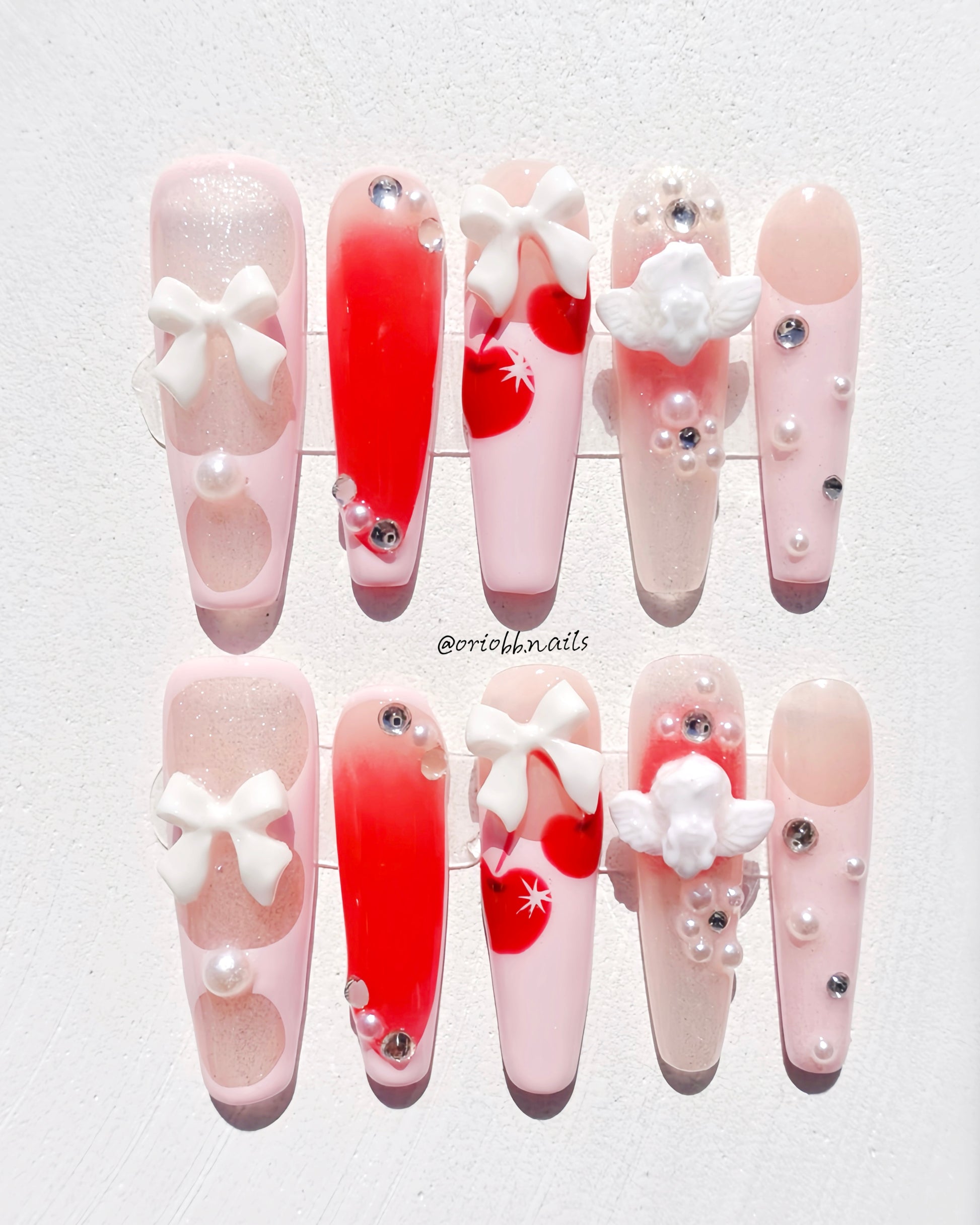 CHERRY KISS LONG COFFIN