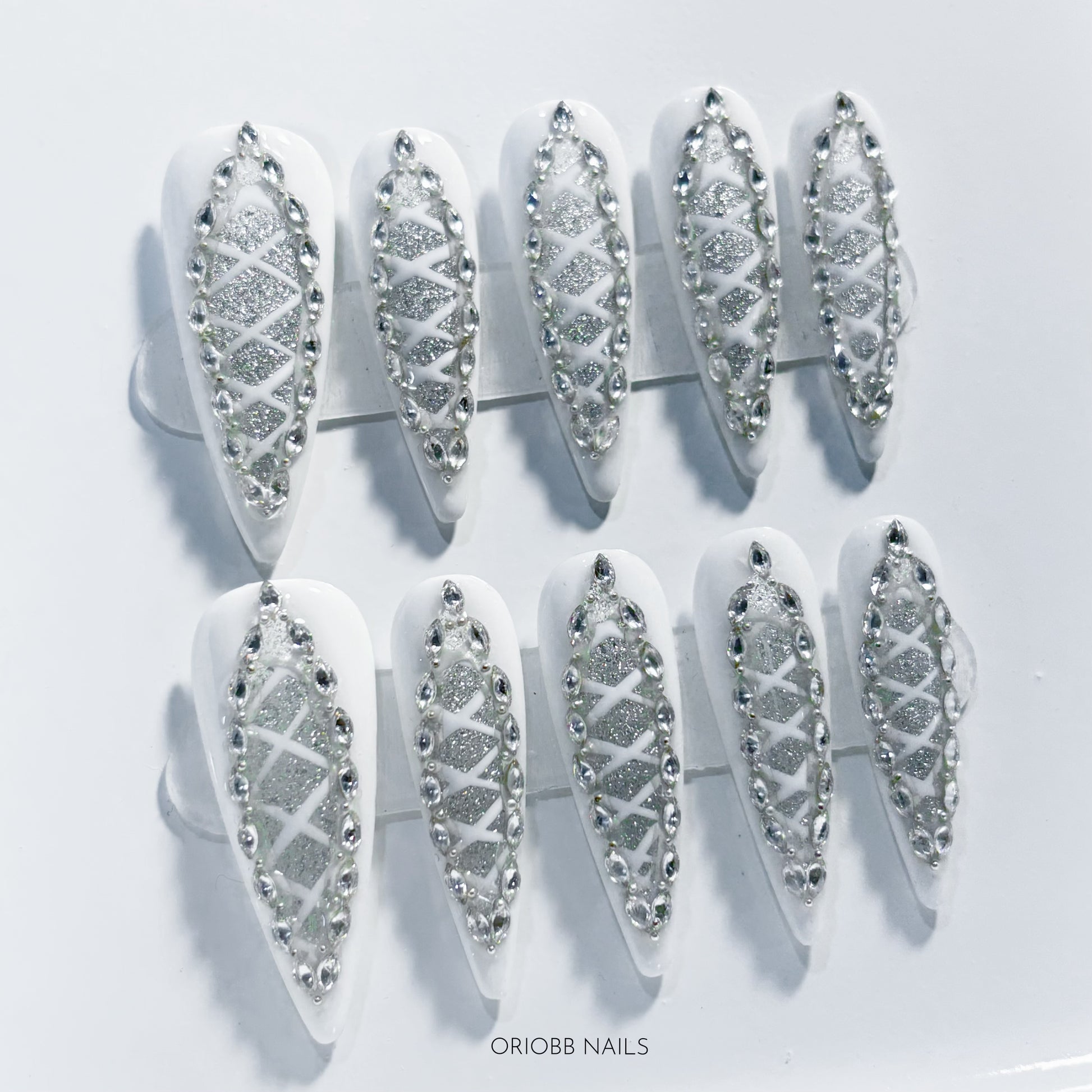 GLACIAL LACE LONG STILETTO