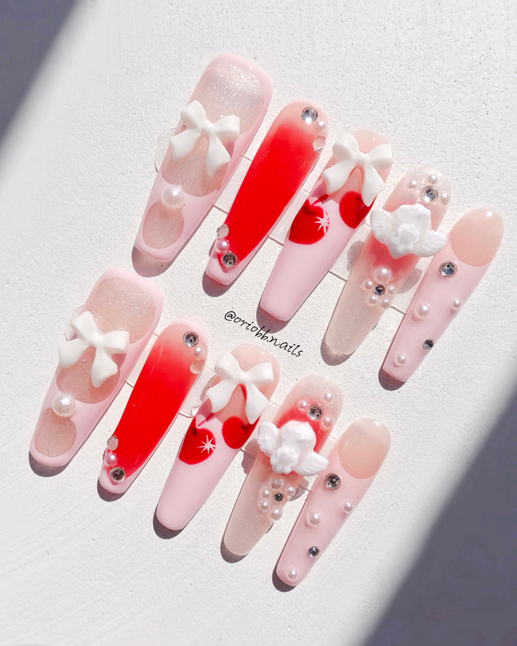 CHERRY KISS LONG COFFIN