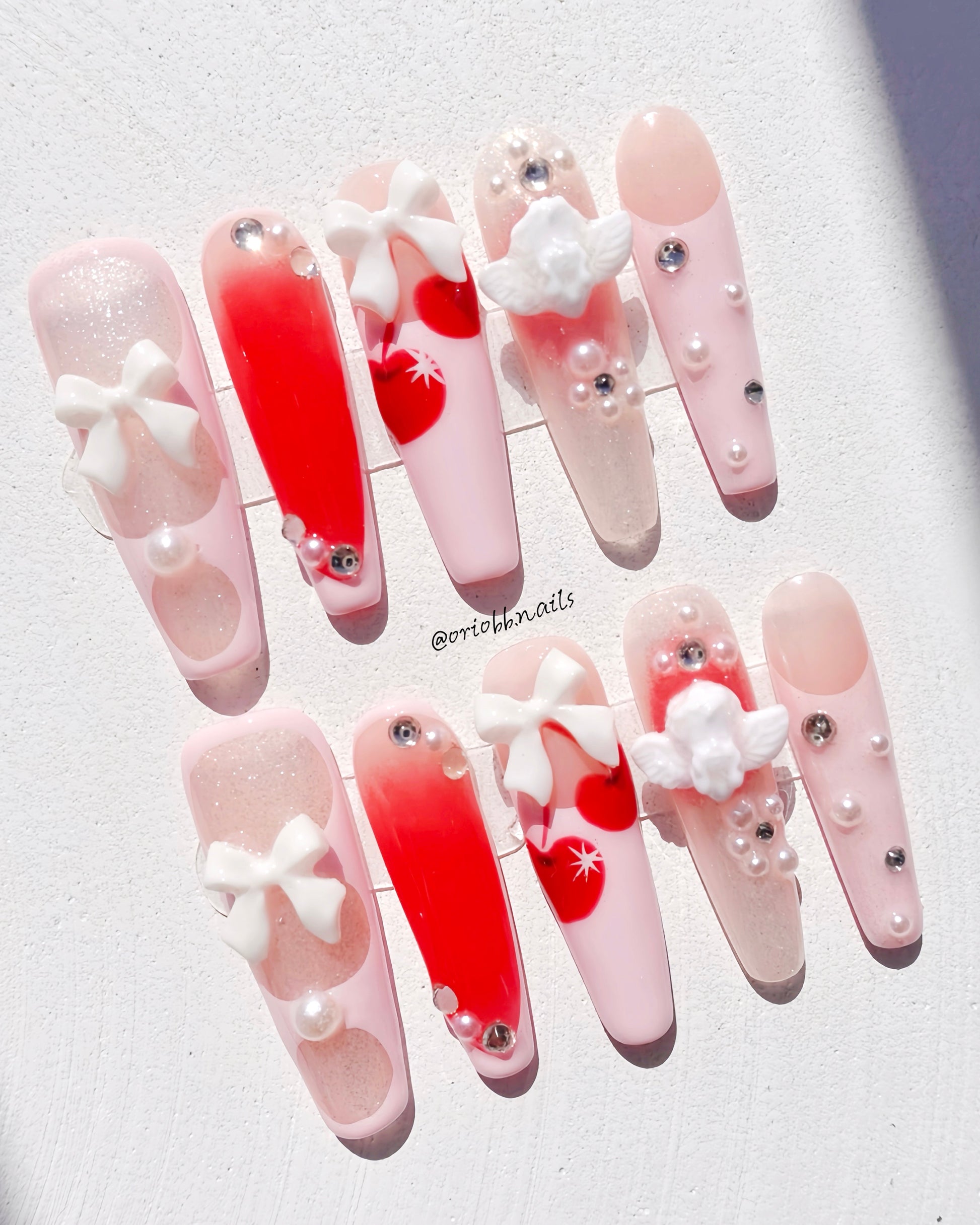 CHERRY KISS LONG COFFIN