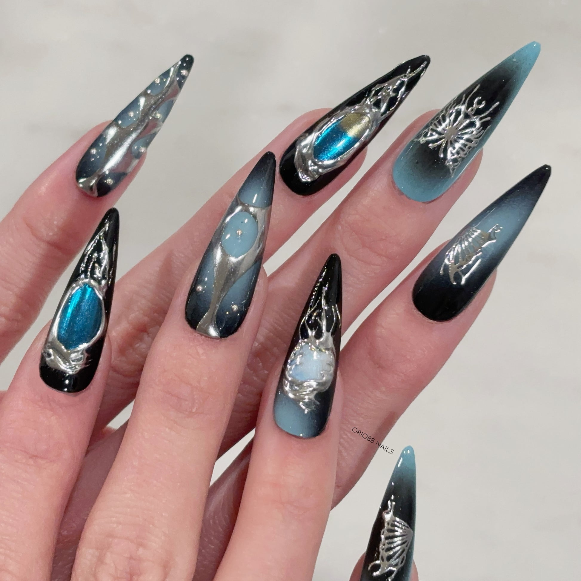 NEBULA DRIFT LONG STILETTO