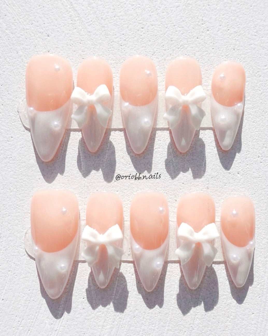 FROSTED RIBBON MEDIUM STILETTO