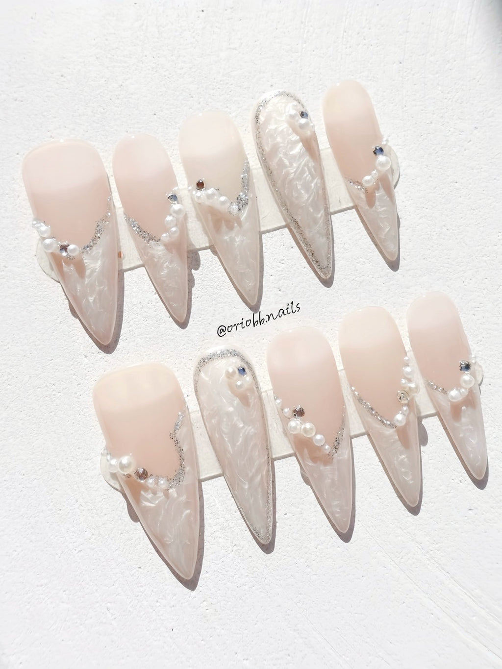 PEARL VEIL LONG STILETTO